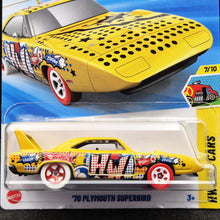 Load image into Gallery viewer, Hot Wheels 2025 '70 Plymouth Superbird Yellow #87 HW Art Cars 7/10 New Long Card