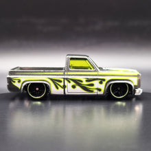 Load image into Gallery viewer, Hot Wheels 2024 '83 Chevy Silverado Dark Grey HW Flames 5 Pack Exclusive
