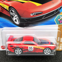 Load image into Gallery viewer, Hot Wheels 2025 '95 Mazda RX-7 Drift Red #163 HW: '70s VS. '90s 9/10 New Long Card