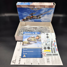 Load image into Gallery viewer, Italeri Junkers Ju 88 A-4 #1287 1:72 Scale Model Kit - Historic Upgrade Series with Booklet