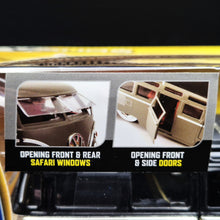 Load image into Gallery viewer, Jada Toys V Dub$ 1962 Volkswagen Bus Black/Tan #91246A 1:24 Diecast