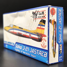 Load image into Gallery viewer, L & M Resin Kits Soko J-21 Jastreb Yugoslav AF Aerobatic Team #72-76 1:72 Model Kit
