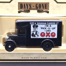 Load image into Gallery viewer, Lledo Days Gone 1934 Dennis Parcels Van City & Suburban Carriers Ltd OXO Dark Blue DG16023