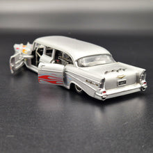 Load image into Gallery viewer, M2 Machines 1957 Bel Air Auto Stretch Rods Dave Chang Design Silver Grey 2011 Diecast Model