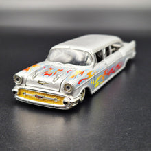 Load image into Gallery viewer, M2 Machines 1957 Bel Air Auto Stretch Rods Dave Chang Design Silver Grey 2011 Diecast Model