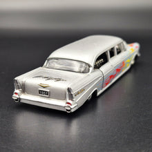 Load image into Gallery viewer, M2 Machines 1957 Bel Air Auto Stretch Rods Dave Chang Design Silver Grey 2011 Diecast Model