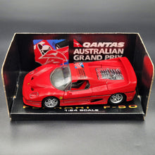 Load image into Gallery viewer, Maisto 1997 Ferrari F50 Red 1:24 Diecast Car 1997 Qantas Australian Grand Prix - Melbourne