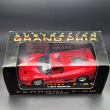 Load image into Gallery viewer, Maisto 1997 Ferrari F50 Red 1:24 Diecast Car 1997 Qantas Australian Grand Prix - Melbourne