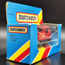 Load image into Gallery viewer, Matchbox 1982 0-4-0 Locomotive Steam Loco Red 1-75 Series MB43 Boxed