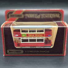 Load image into Gallery viewer, Matchbox 1920 Preston Tramcar London Transport Swan Vestas Models Of Yesteryear Y15-3