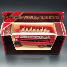 Load image into Gallery viewer, Matchbox 1922 AEC S Type Omnibus Kellogg's Rice Krispies Models Of Yesteryear Y23-1 Boxed