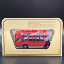 Load image into Gallery viewer, Matchbox 1922 AEC S Type Omnibus Schweppes Models Of Yesteryear Y23-1 Boxed