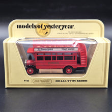 Load image into Gallery viewer, Matchbox 1922 AEC S Type Omnibus Schweppes Models Of Yesteryear Y23-1 Boxed