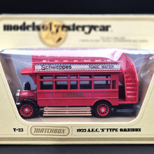 Load image into Gallery viewer, Matchbox 1922 AEC S Type Omnibus Schweppes Models Of Yesteryear Y23-1 Boxed