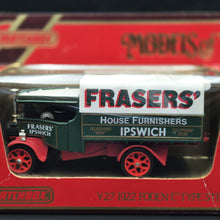 Load image into Gallery viewer, Matchbox 1922 Foden 'C' Type Steam Wagon & Trailer Fraser's of Ipswich Models Of Yesteryear Y27-1