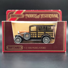 Load image into Gallery viewer, Matchbox 1930 Ford Model A Woody Wagon A&J Box Models Of Yesteryear Y21-1 Boxed