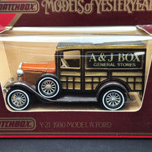 Load image into Gallery viewer, Matchbox 1930 Ford Model A Woody Wagon A&J Box Models Of Yesteryear Y21-1 Boxed