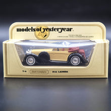 Load image into Gallery viewer, Matchbox 1938 Lagonda Drophead Coupe Cream Models Of Yesteryear Y11-3 Boxed