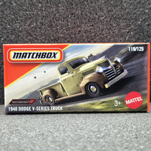Load image into Gallery viewer, Matchbox 2025 1940 Dodge V-Series Truck Cream #119 MBX Road Trip New Sealed Box