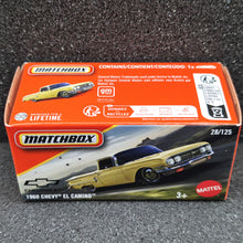 Load image into Gallery viewer, Matchbox 2025 1960 Chevy El Camino Pale Yellow #28 MBX Road Trip New Sealed Box