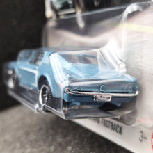 Load image into Gallery viewer, Matchbox 2025 1968 Ford Mustang Fastback Tahoe Turquoise #67 MBX Showroom New Long Card