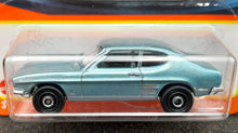 Load image into Gallery viewer, Matchbox 2022 1970 Ford Capri Light Blue #41 MBX Showroom New Long Card