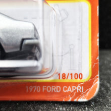 Load image into Gallery viewer, Matchbox 2021 1970 Ford Capri Silver #18 MBX Showroom New Long Card