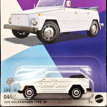 Load image into Gallery viewer, Matchbox 2023 1974 Volkswagen Type 181 White Volkswagen Series 4/6 New Long Card