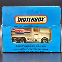 Load image into Gallery viewer, Matchbox 1985 Peterbilt Tanker Truck Ampol White MB5 Promotional Series Limited Edition