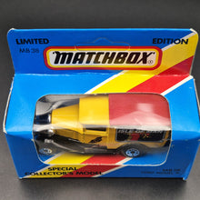 Load image into Gallery viewer, Matchbox 1988 Ford Model A Van Isle of Man TT Races Yellow 1-75 Series MB38 Boxed