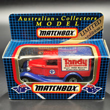 Load image into Gallery viewer, Matchbox 1989 Ford Model A Van Tandy Electronics Red Series 1-75 MB38 Limited Edition Boxed