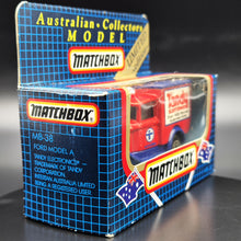 Load image into Gallery viewer, Matchbox 1989 Ford Model A Van Tandy Electronics Red Series 1-75 MB38 Limited Edition Boxed