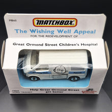 Load image into Gallery viewer, Matchbox 1989 Ford Transit Van White MB60 Wishing Well Appeal-Great Ormond St Childrens Hospital Boxed
