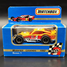 Load image into Gallery viewer, Matchbox 1992 Modified Legends Series 1 Carl "Bugsy" Stevens Modified Coupe #4 Limited Edition