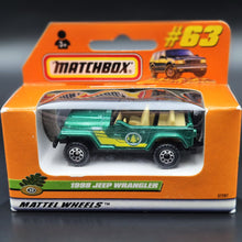 Load image into Gallery viewer, Matchbox 1999 1998 Jeep Wrangler Green #63 MBX 1-75 Series