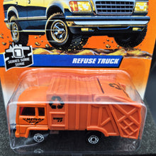 Load image into Gallery viewer, Matchbox 1998 Refuse Truck Orange #4 Matchbox 1-75 Series