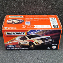 Load image into Gallery viewer, Matchbox 2025 2016 Ford Interceptor Utility White #96 MBX Rescue New Sealed Box