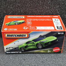 Load image into Gallery viewer, Matchbox 2025 2020 Corvette C8 Green #90 MBX Road Trip New Sealed Box