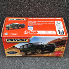 Load image into Gallery viewer, Matchbox 2025 2021 Ford Bronco Green #30 MBX Adventure New Sealed Box