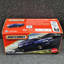 Load image into Gallery viewer, Matchbox 2025 2022 Jeep Wagoneer Dark Blue #125 MBX Road Trip New Sealed Box