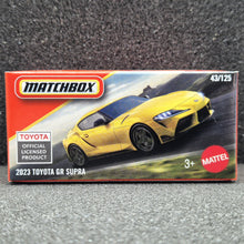 Load image into Gallery viewer, Matchbox 2025 2023 Toyota GR Supra Yellow #43 MBX Road Trip New Sealed Box