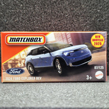 Load image into Gallery viewer, Matchbox 2025 2024 Ford Explorer BEV Arctic Blue #7 MBX City New Sealed Box