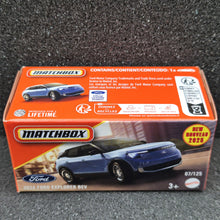 Load image into Gallery viewer, Matchbox 2025 2024 Ford Explorer BEV Arctic Blue #7 MBX City New Sealed Box