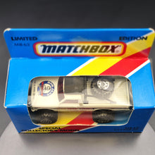 Load image into Gallery viewer, Matchbox 1985 4x4 Open Back Pickup Truck White MB63 Bob Jane T-Marts Limited Edition Sealed Box