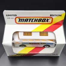 Load image into Gallery viewer, Matchbox 1986 Airport Coach Stork SB White MB65 Promotional Sealed Box Limited Edition
