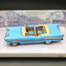 Load image into Gallery viewer, Matchbox Dinky 1957 Chevrolet Bel Air Convertible Light Blue #DY-27 1:43 Die Cast Model