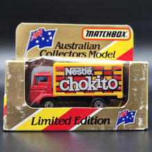 Load image into Gallery viewer, Matchbox 1988 Dodge Commando Delivery Truck Red MB-72 Nestle Chokito Limited Edition