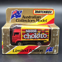 Load image into Gallery viewer, Matchbox 1988 Dodge Commando Delivery Truck Red MB-72 Nestle Chokito Limited Edition