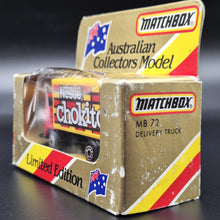 Load image into Gallery viewer, Matchbox 1988 Dodge Commando Delivery Truck Red MB-72 Nestle Chokito Limited Edition