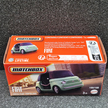 Load image into Gallery viewer, Matchbox 2024 Fiat Topolino Mint Green #100 MBX Metro New Sealed Box